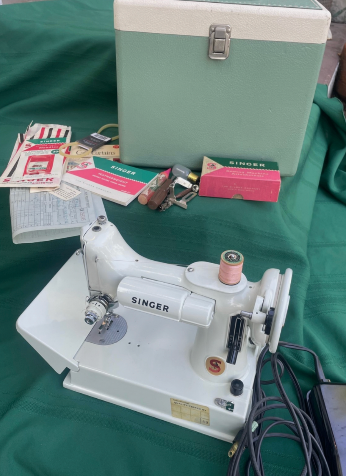 Complete Sewing Machine Set – White